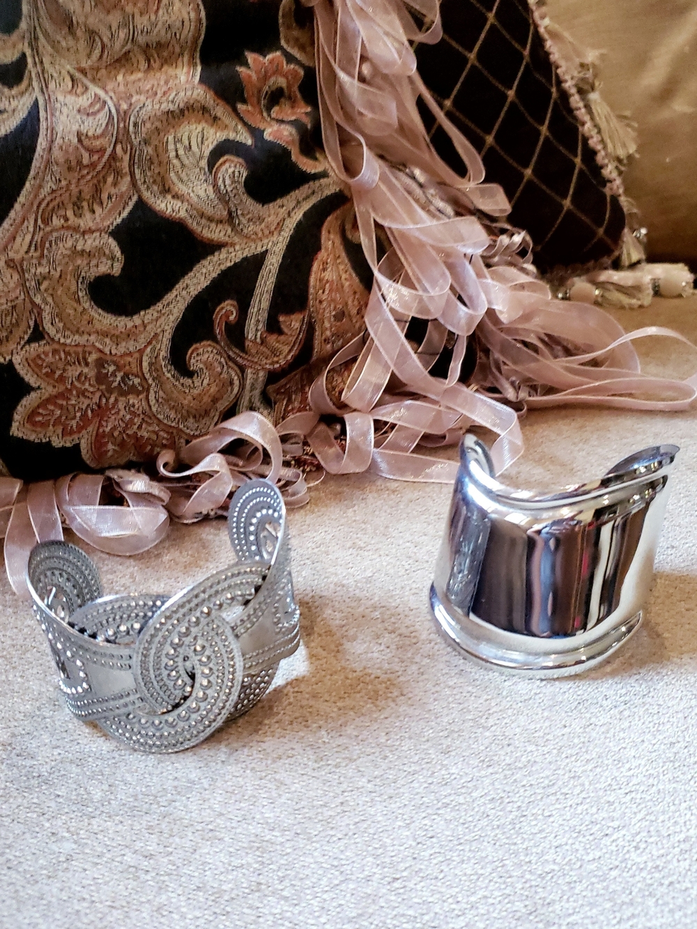 Silver-Tone Statement Cuff Bracelet Bundle